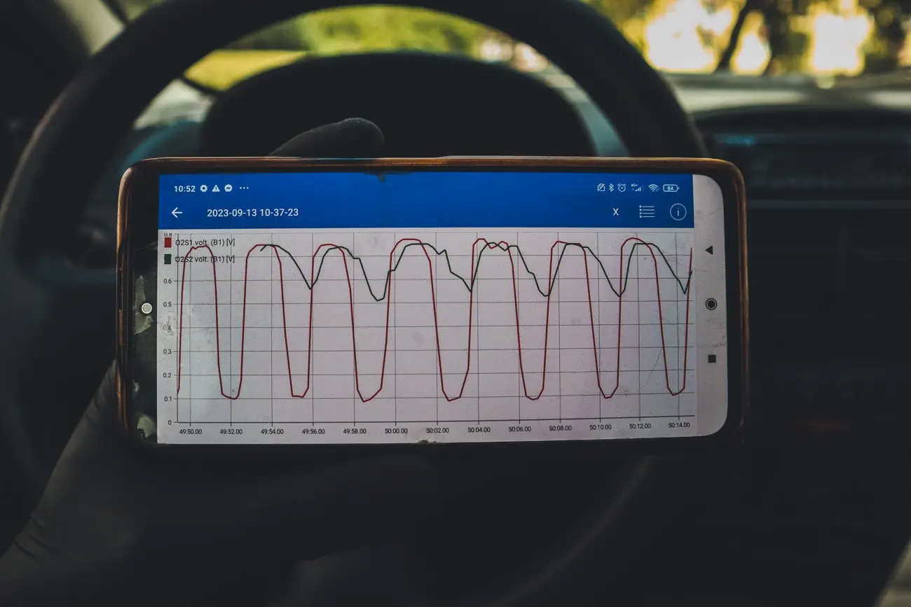 How to Test a Catalytic Converter With an OBD2 Scanner (Step-by-Step) 1 both sensors data