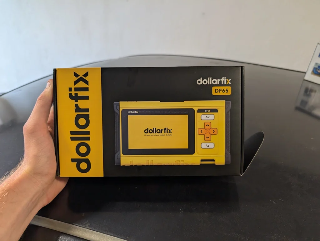 dollarfix df65 box in hand
