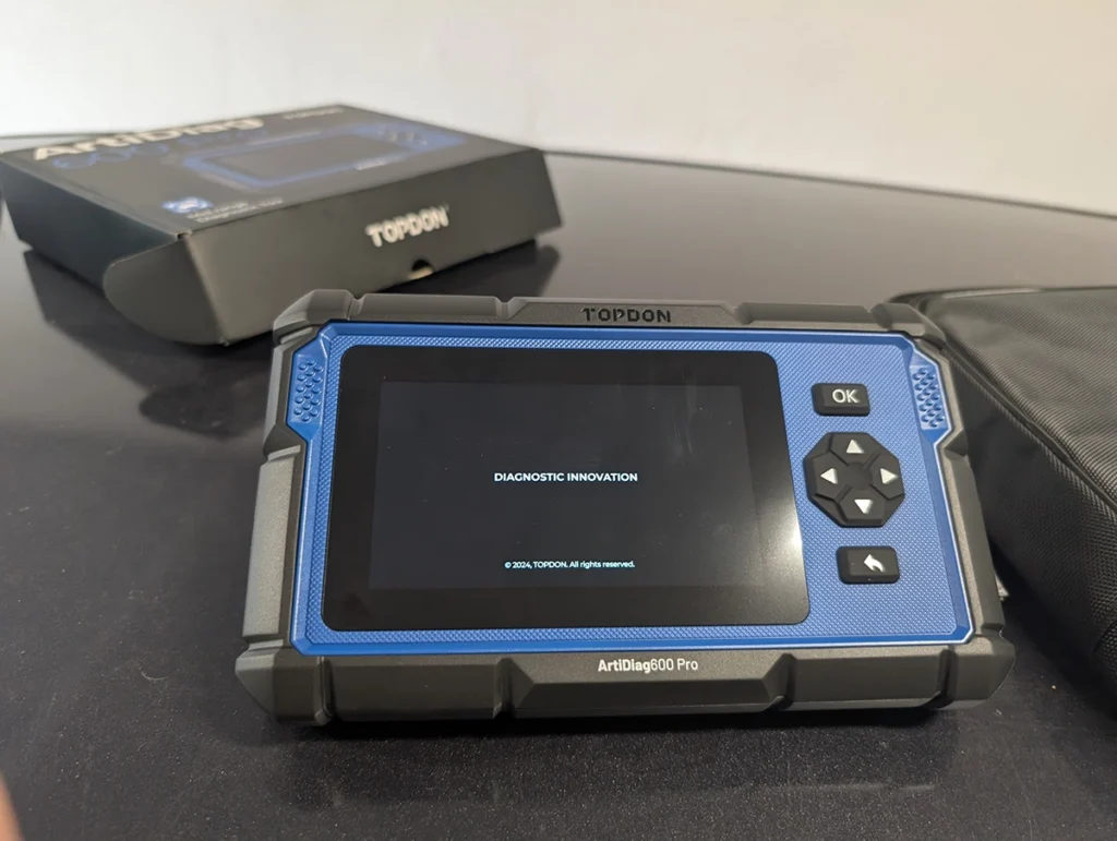 topdon artidiag 600 pro first start