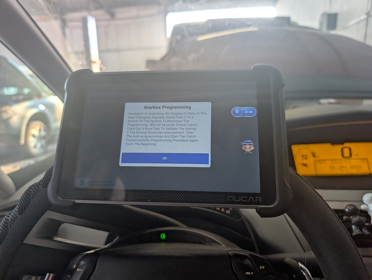 citroen x4 gearbox adaptation with mucar892bt