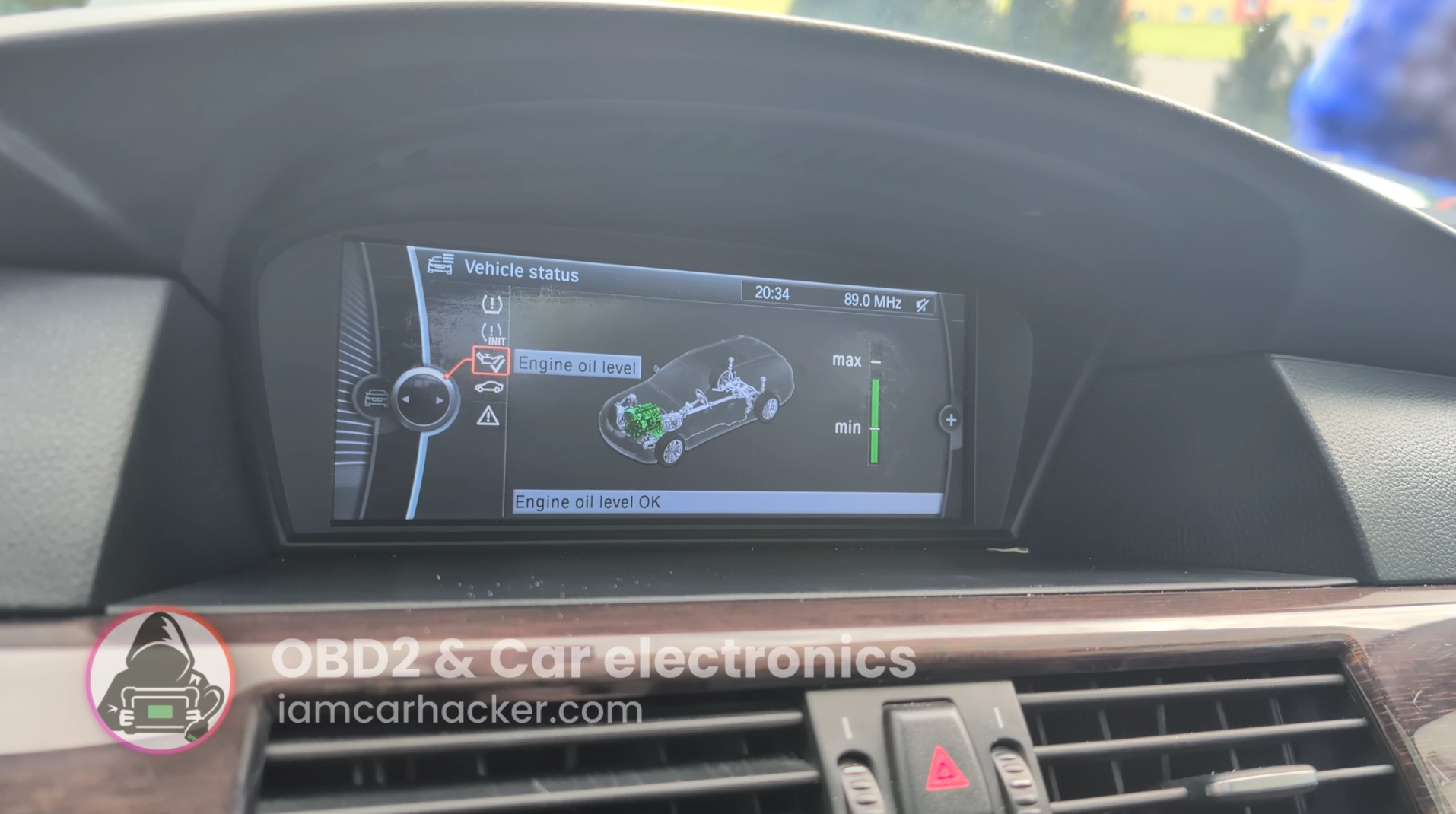 Oil Service Reset with OBD2 scanner guide 1 bmw e61 530d oil service reset