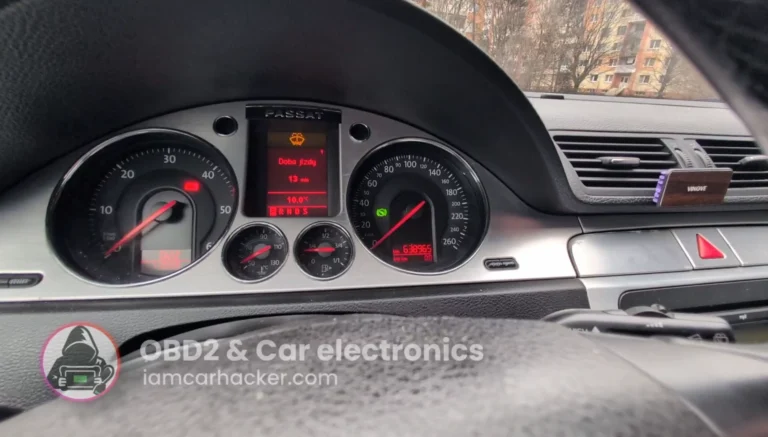 Volkswagen Passat B6 2008 Mileage correction