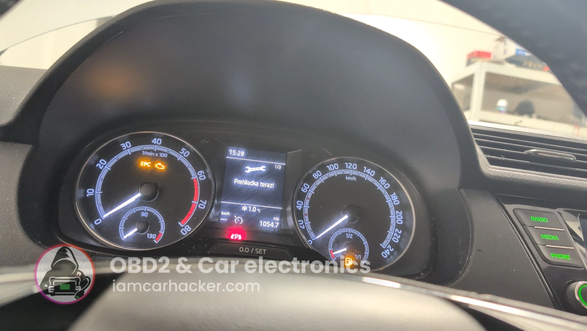 skoda fabia mk3 2020 oil service reset