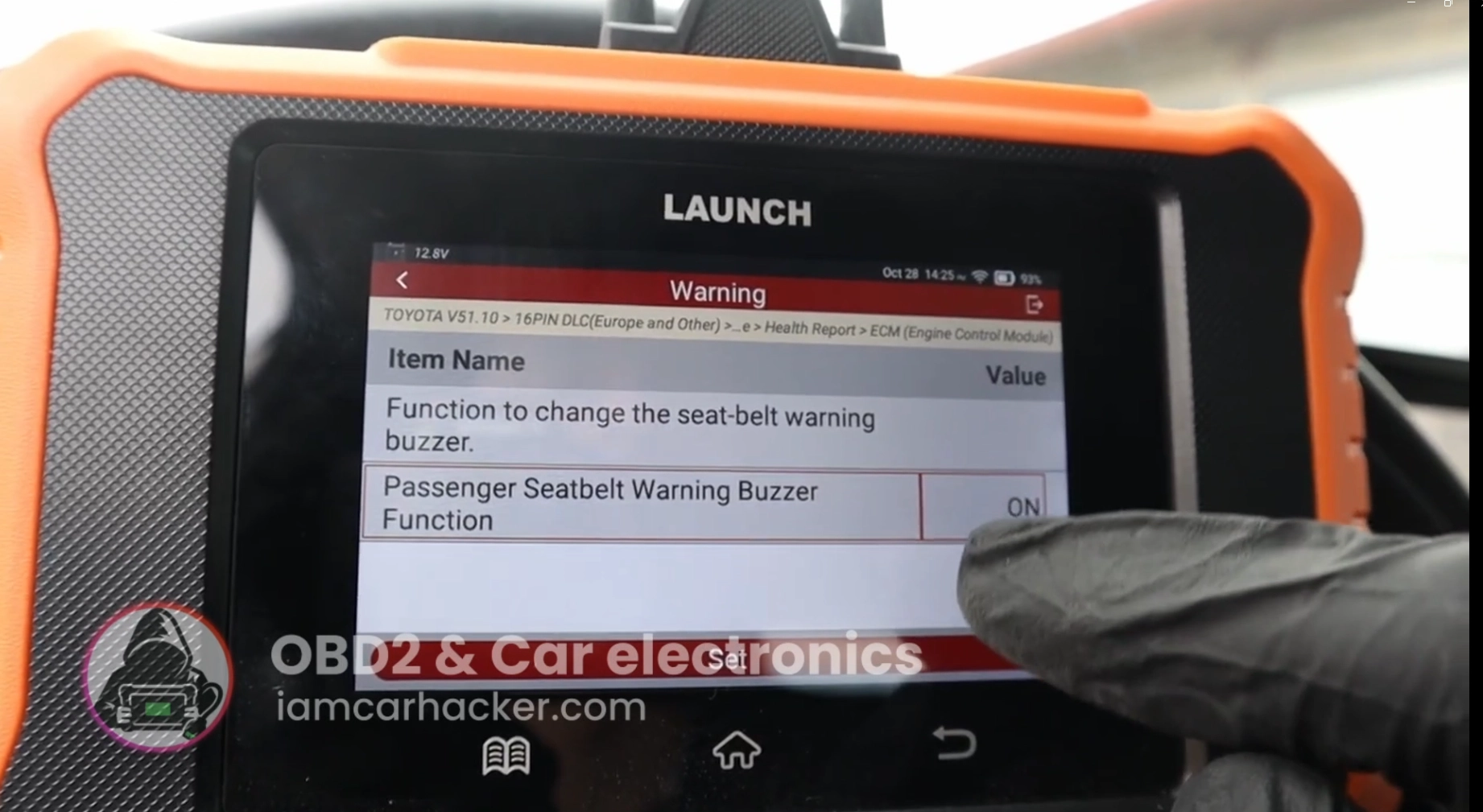 toyota corolla seatbelt warning off