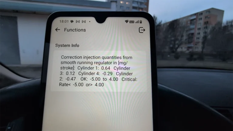 How to check diesel fuel injectors on BMW E46 using OBD2 scanner