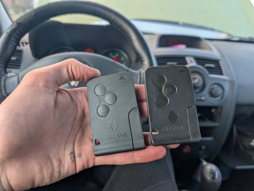 renault megane mk2 key programming card