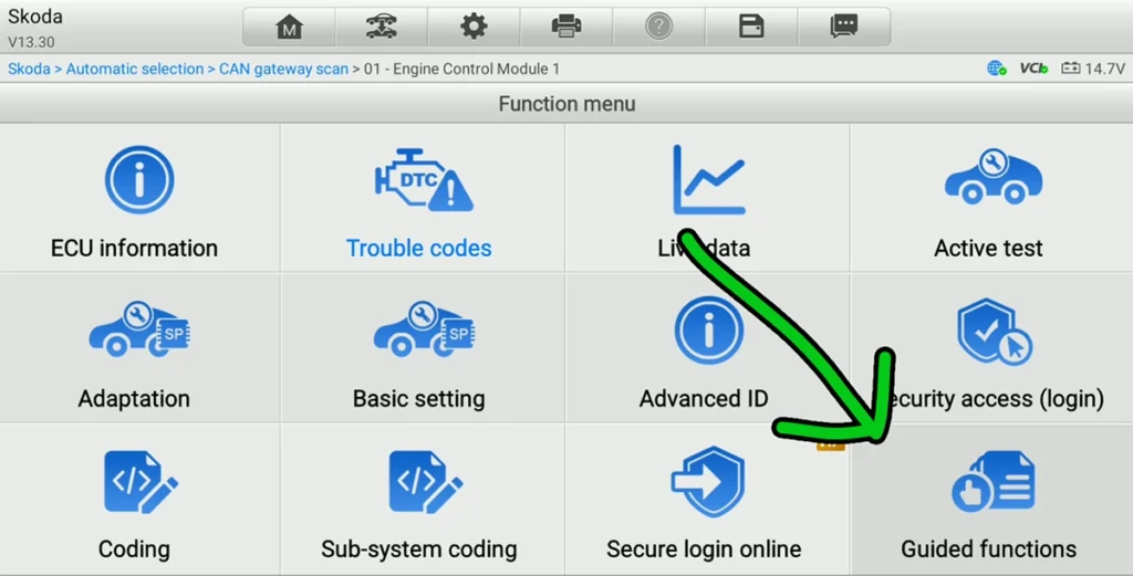 What are VAG guided functions 11 vag guides functions in scanner