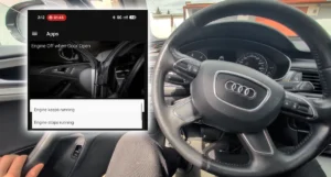 audi a6 c7 2013 engine off driver door open