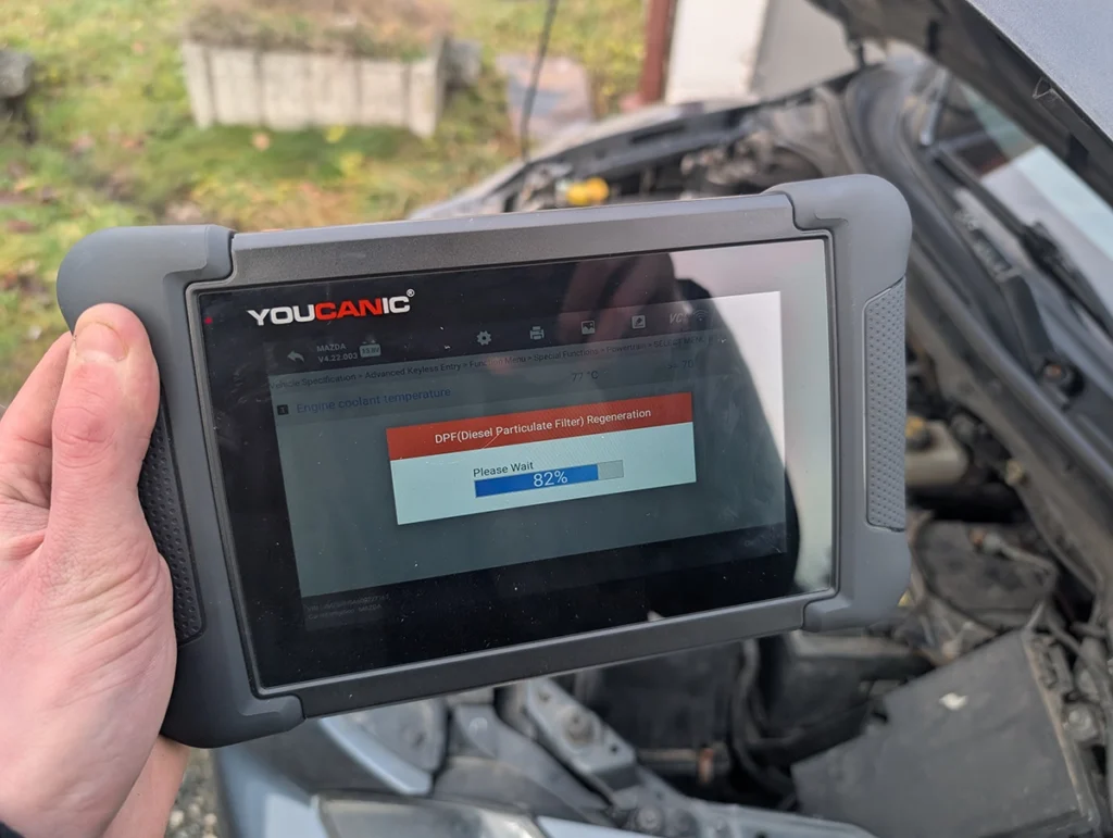 dpf regeneration with obd2 scanner 1