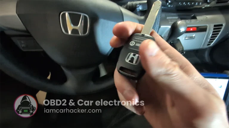 Honda FRV 2006 Key programming / Add new key