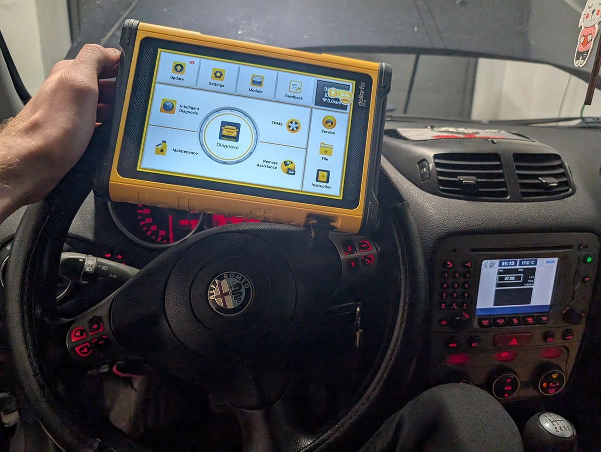 testing dollarfix PF8 on old Alfa Romeo 147