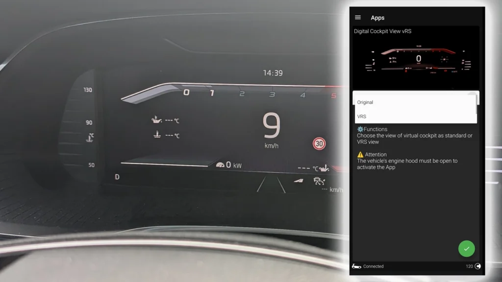 octavia mk4 rs digital cockpit activation