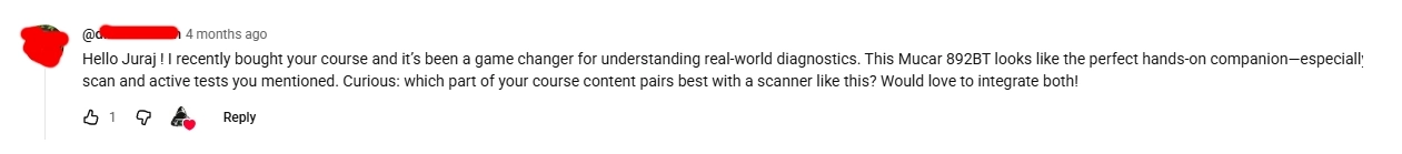 Original YouTube comment screenshot