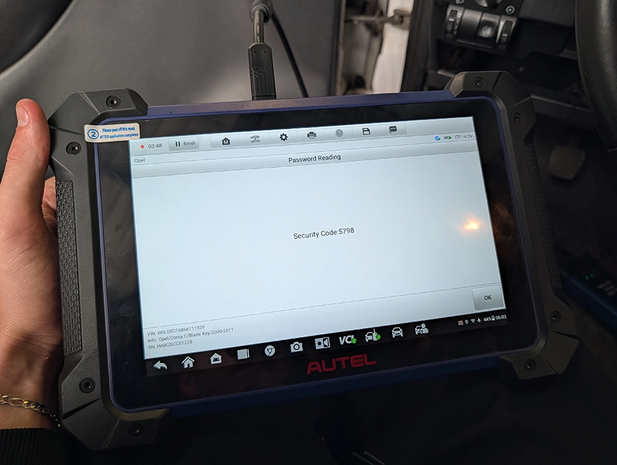 autel im608 password reading opel immo 2