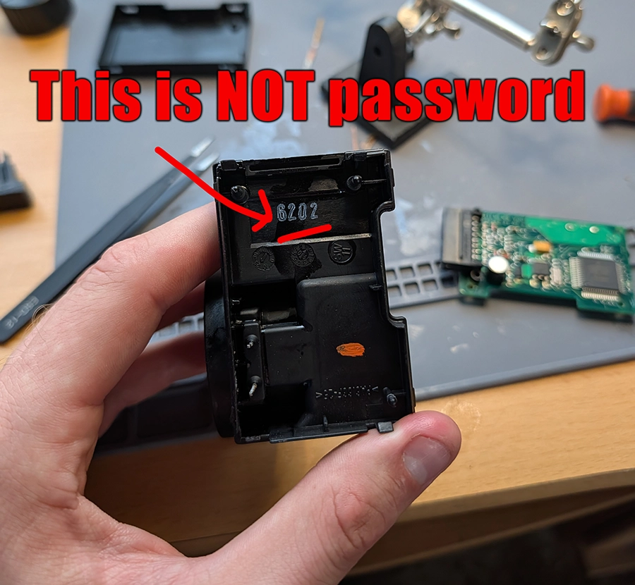number inside immobox is not password