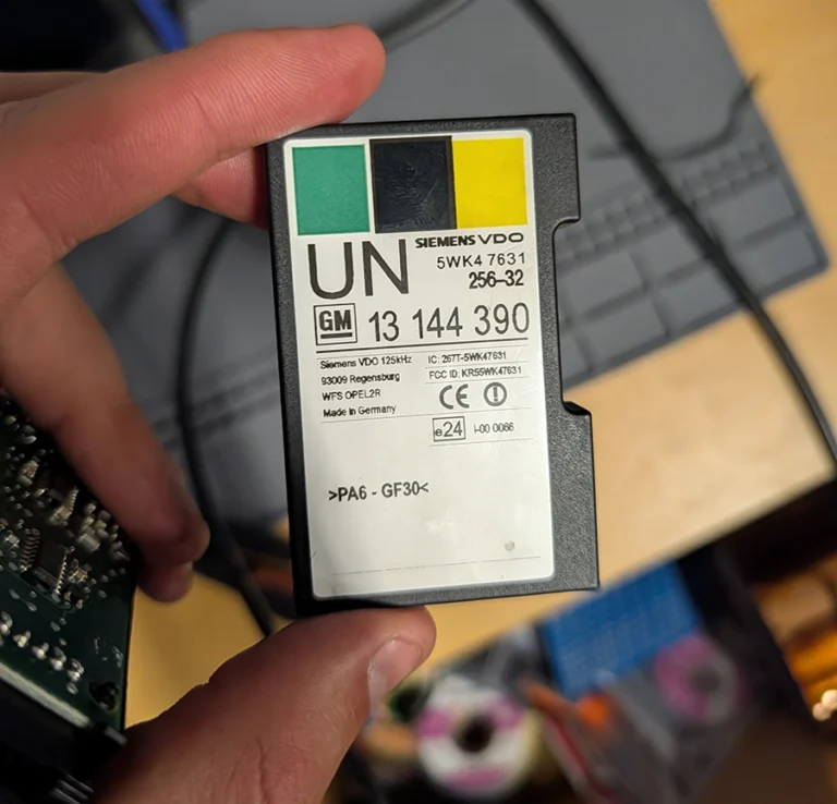 How to Read the Immo Code (Car Pass) from an Opel / Vauxhall Immo 2