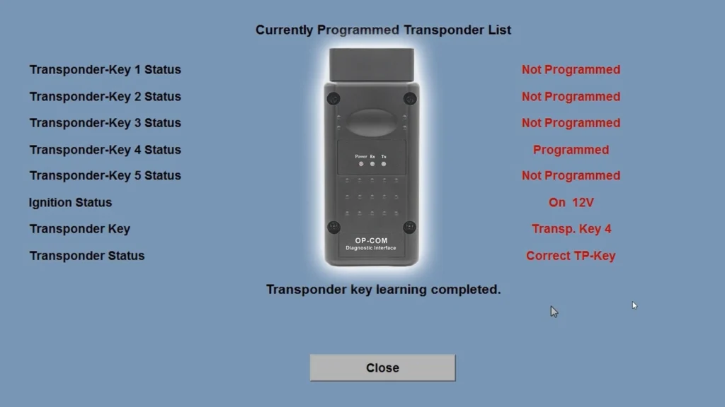 opel corsa c all key lost key programming opcom
