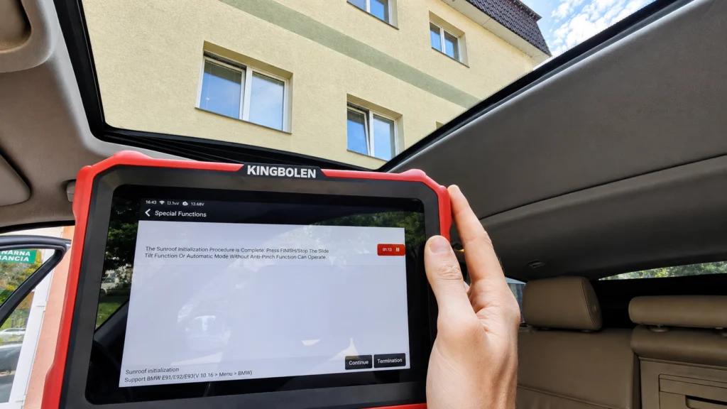 bmw e91 sunroof adaptation kingbolen k8 pro