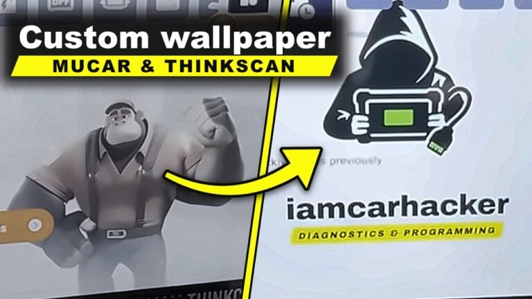 Thinkscan 689BT and Mucar 892BT: Set a Custom Wallpaper With Your Own Logo