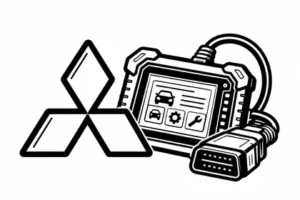 mitsubishi obd icon white