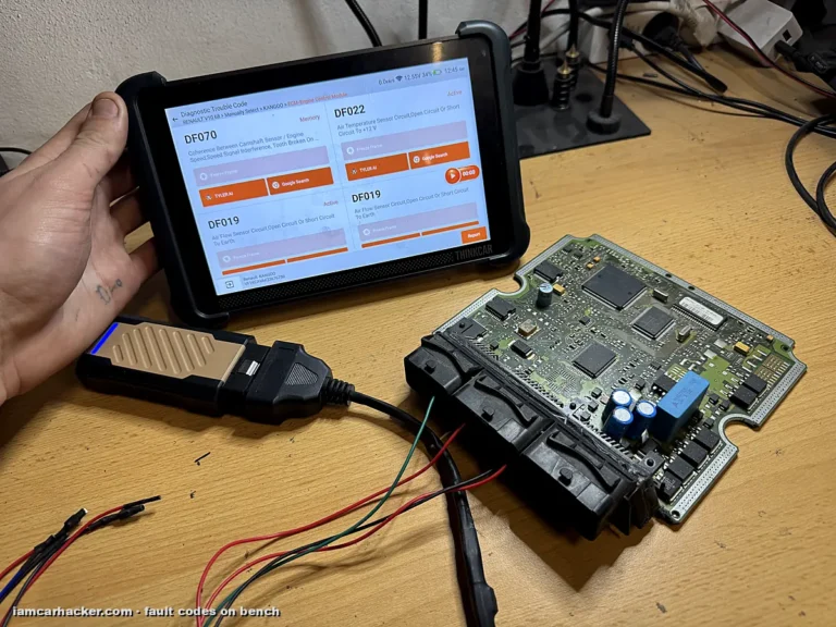 thinkscan 689bt pro fault codes ecu bench