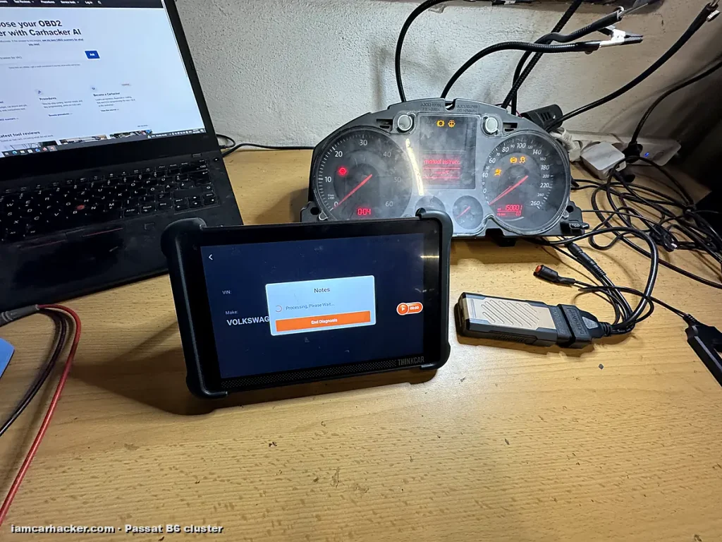 thinkscan 689bt pro vw passat b6 cluster